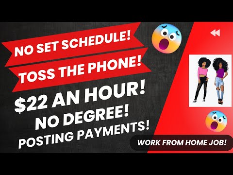 No Set Schedule! - $22 An Hour! Non Phone Work From Home Job No Talking Posting Insurance Payments