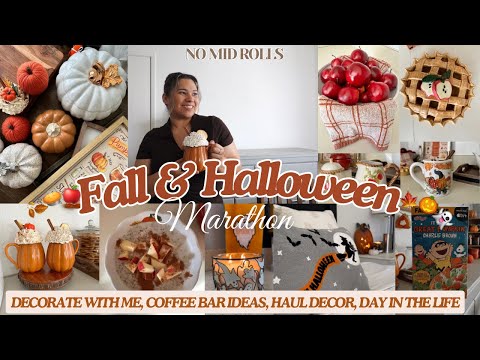 🍂ULTIMATE🍂FALL & HALLOWEEN MARATHON! FALL DECOR IDEAS, COFFEE BAR IDEAS #falldecor #halloweendecor