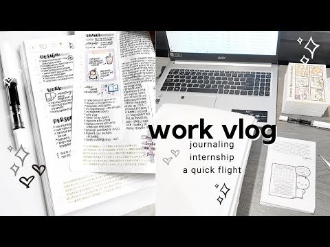 little work vlog: flying from toronto to vancouver | hobonichi cousin daily journal