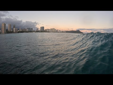 SUNSET SESH AT ROCKPILES | POV SURFING