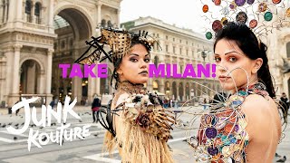 SUSTAINABLE FASHION IN MILAN | NESPRESSO CAPSULES | JUNK KOUTURE