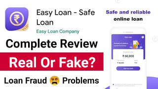 Easy Loan Safe Loan App Review ✅ Easy Loan App Real Or Fake 🤔 Easy Loan App Review In Hindi