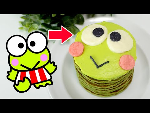 I Turned Keroppi into PANCAKES! And he tastes like matcha now!