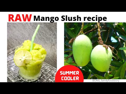 Mango Slush recipe- Mango Sorbet - Chuski recipe- Gola- Kachchi kairi slush- #Aam recipe #smoothie