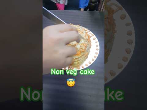 💥 non veg cake🎂  chicken cheesy cake by surti gujarati foodie family of india #viral #shorts #short