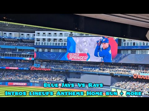 Blue Jays Vs Rays Intro, Varsho Home Run, Starting Lineups, Anthems and more September 30 2023