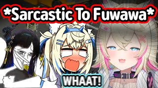 Fuwawa was shocked when Mococo casually threw a sarcastic remark at her