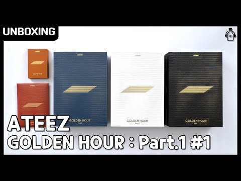 ATEEZ 'GOLDEN HOUR : Part.1' Standard, POCA & Platform Versions #Unboxing (31/05/2024)