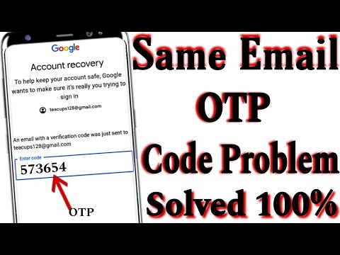 email verification code problem || gmail account recovery same email otp problem || Gmail Recovery