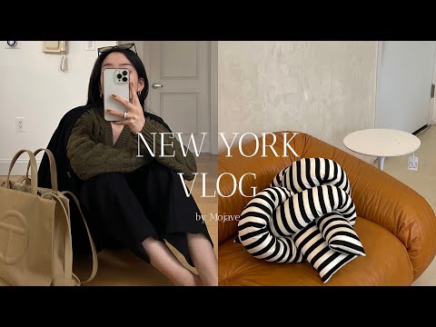 New York vlog🗽 Journaling at Bryant Park | Sipping Orange Wine | Vintage Furniture store [Eng sub]