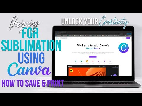 Using Canva for Sublimation how to Size Save and Print