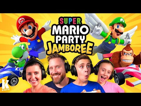 Mario Party Jamboree Family Battle: SpeedRun in Roll em Raceway!