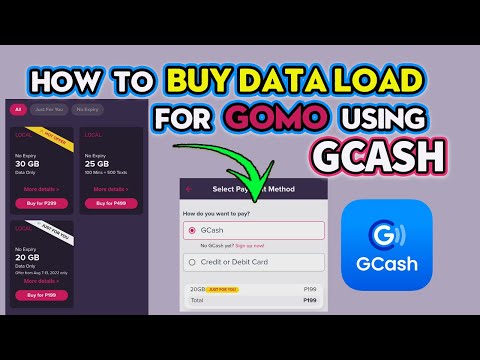 How to Load Gomo Sim Using GCash 2022 Paano MagLoad ng GOMO Sim Data Gamit ang GCASH