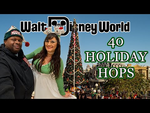 Disney World ULTIMATE holiday food and Christmas tree crawl 2024 🎄