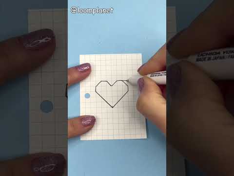 Как легко нарисовать 3d сердечко #shorts How easy to draw a 3d heart