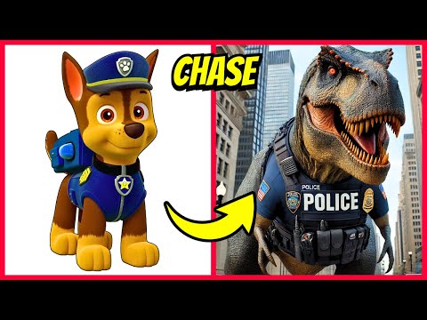 La Patrulla Canina como Dinosaurios 🦖 + Adivina Los Personajes de la Patrulla Canina por la Voz 🔊😍👮