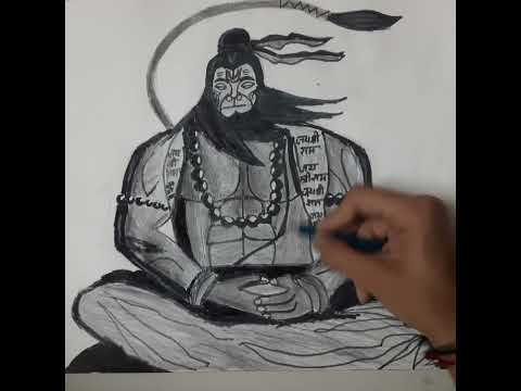 Jai || Hanuman || pencil shading drawing