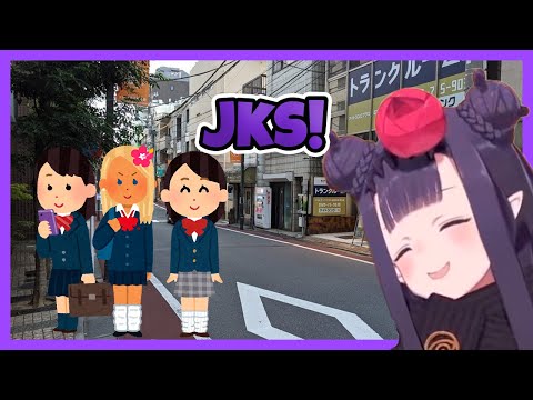 Ina got to see real schoolgirls while she was in japan!