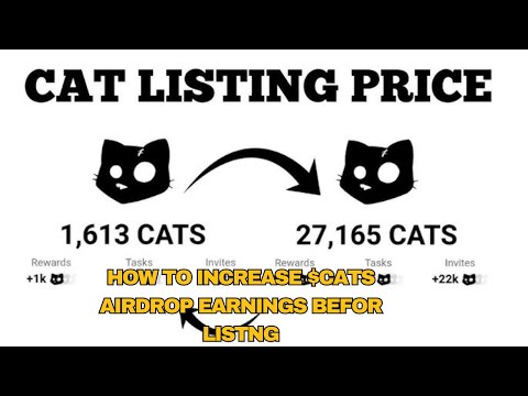 How to BOOST your $CATS AIRDROP TOKEN before LISTING - Connect Wallet NOW!!