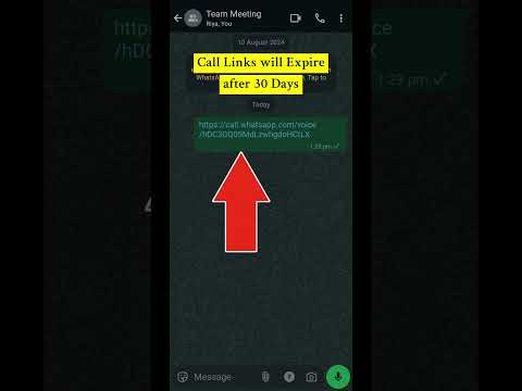 Create Call Links in WhatsApp Groups #howto #whatsapp #new #group #call