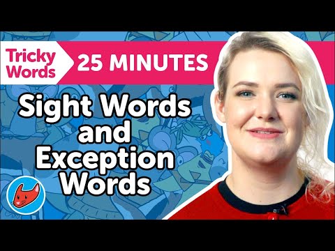 Tricky Words | Sight Words for Kids | 110 Sight Words and First Grade Exception Words