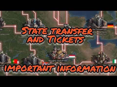 State transfer and Tickets- Important Information @StateofSurvivalOfficial(english subtitles)