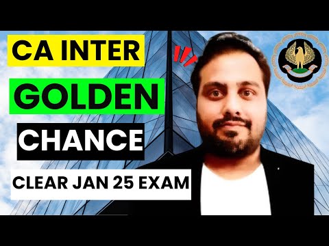 |CA Inter Students Still You Can Clear Jan 25 ICAI Exam In Last 20 Days|