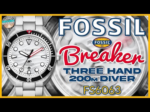 My First Fossil Watch Review! | Fossil Breaker 200m Quartz Diver FS6063 | It Has A Hair IN THE DIAL!