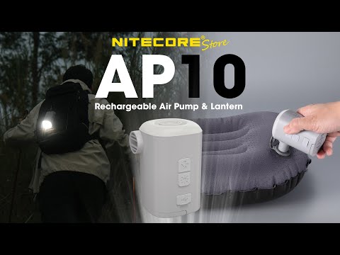 Nitecore AP10 Compact Rechargeable Electric Air Pump with Light