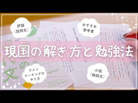 【中学•高校】現国(現代国語/現代文)の勉強法と解き方を東大卒女子が解説￤おすすめ参考書やラインマーキングのやり方まで🥞