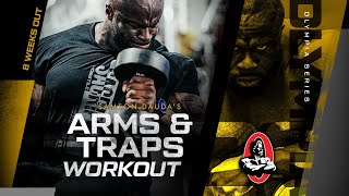 Samson Dauda Arms & Traps Workout | 8 Weeks Out | Olympia Series | HOSSTILE