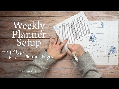 Weekly Planner Setup with NEW Planner Pages | January 6, 2024