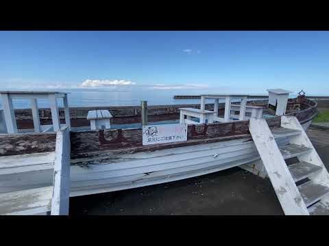 Shikabe , calm sea, mid August , Hokkaido 2022