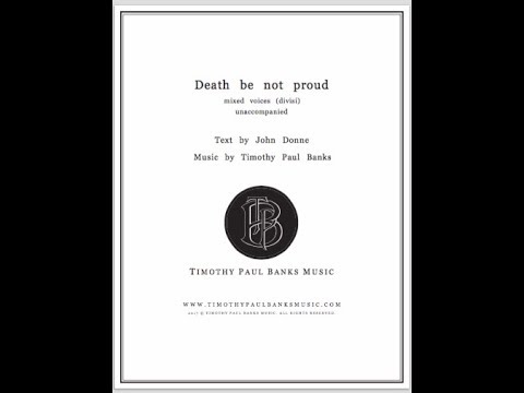 Death Be Not Proud - T P Banks -Score and Midi audio