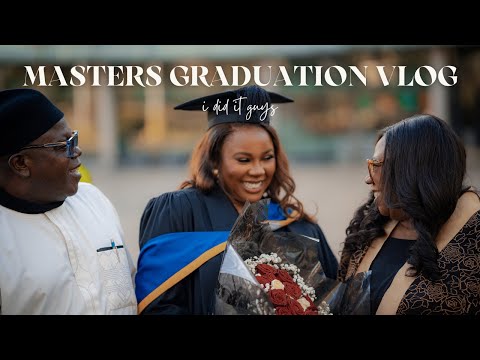 I DID IT! MY MASTER'S GRADUATION VLOG, my PARENTS are here, MSc with DISTINCTION, Prep + Ceremony