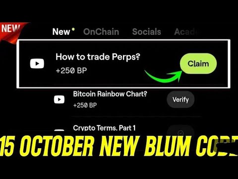 How To Trade Perps? Blum Video Code | How To Trade Perps? Blum Today Verification Keyword Today Code