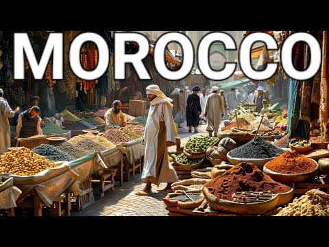 🇲🇦 CASABLANCA MOROCCO, MOROCCAN STREET FOOD, CASABLANCA CITY WALKING TOUR, HUBOUS - NEW MEDINA, 4K