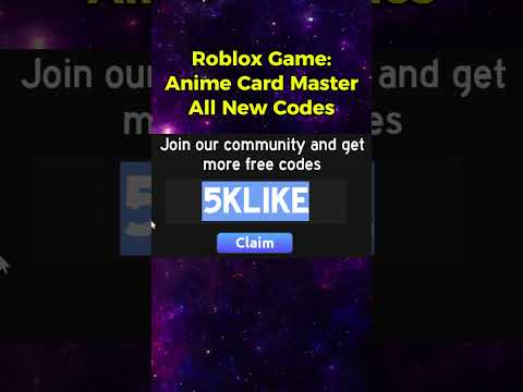 Roblox Anime Card Master Codes 2024