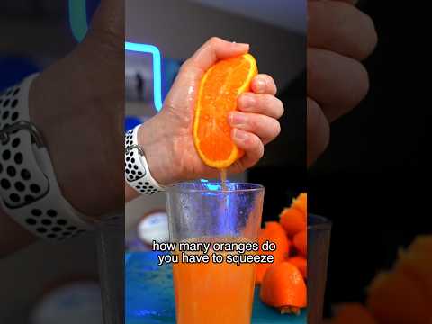 How many oranges in a glass of orange juice?