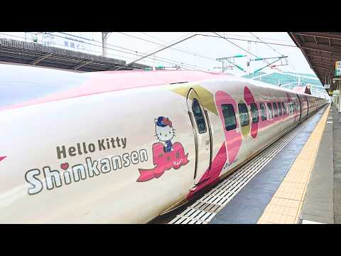 How It's Like to Ride "Kawaii" HELLO KITTY Shinkansen🚄🎀