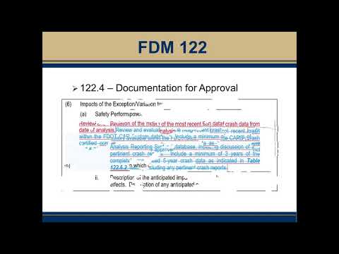 2021 Updates to FDM 122