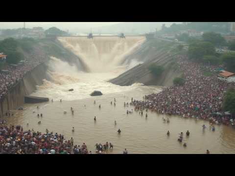 DAMS ERUPTION! Entire Cities are Sinking, heavy rains in Gujarat, India. Flash floods