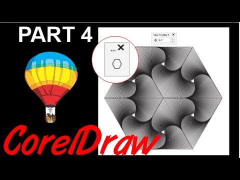 Corel Draw Tips & Tricks Rotate and Contour to make this Part 4