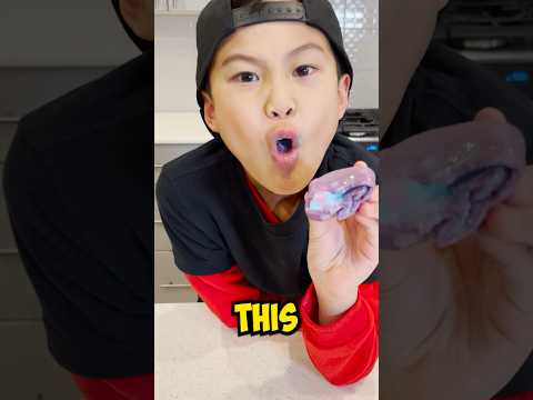 Homemade Ice Cream Mochi! Cotton Candy flavour! #shorts #food #kavenadventures