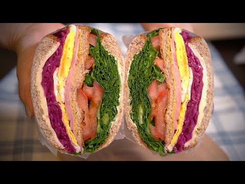 Ginormous Sandwich Korean Style : cabbage pickle club sandwich