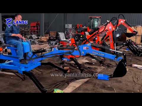 Tractor front loading front fork clamping machine front shovel and rear digging can be replaced