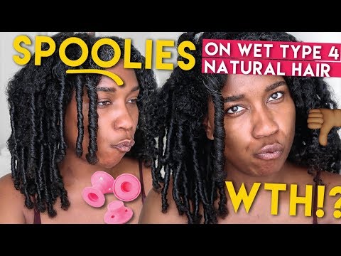 WTH!? Why Did Yall Tell Me To Review These!? Spoolies Hair Curlers Type 4 Hair