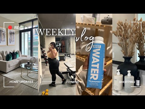 VLOG | new apartment updates + 30 day fitness challenge + more and more shopping