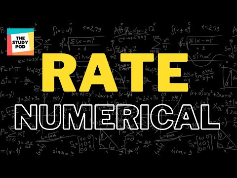 RATE NUMERICAL | SCIENCE | GRADE  6 | The Study Pod