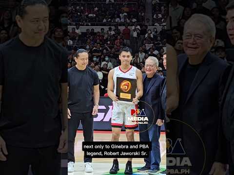 Scottie Thompson receives his 1st PBA Career Achievement Award: 2,000 Defensive Rebounds 💪🏀